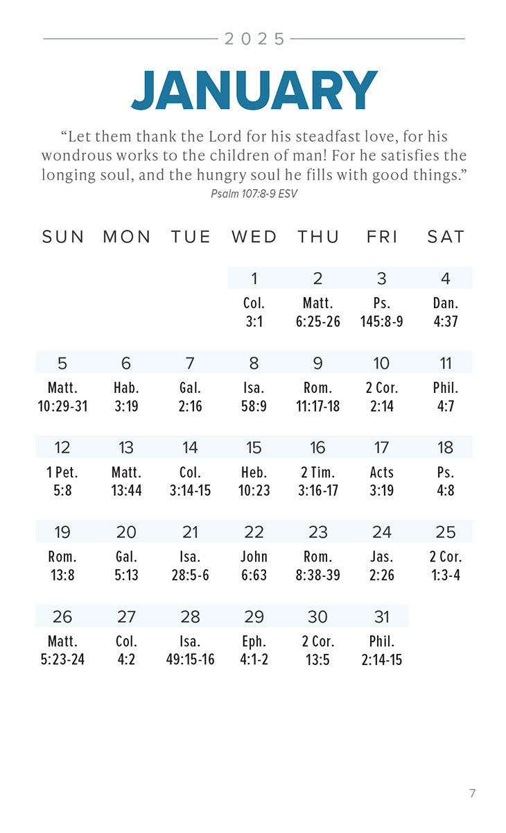 Promise Calendar 2025 World Challenge